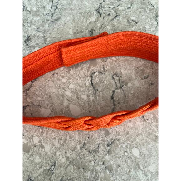 Vintage Karen Scott Braided Belt Vibrant Orange Size Medium Large JL - Picture 2 of 10